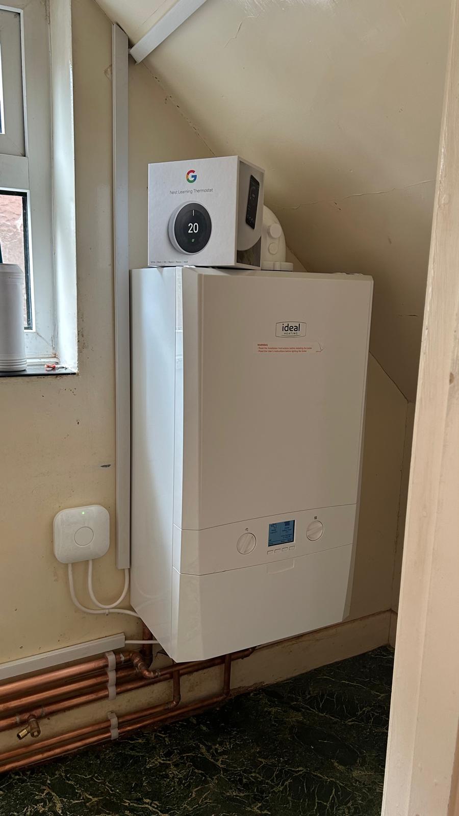 Image of newly fitted Ideal boiler