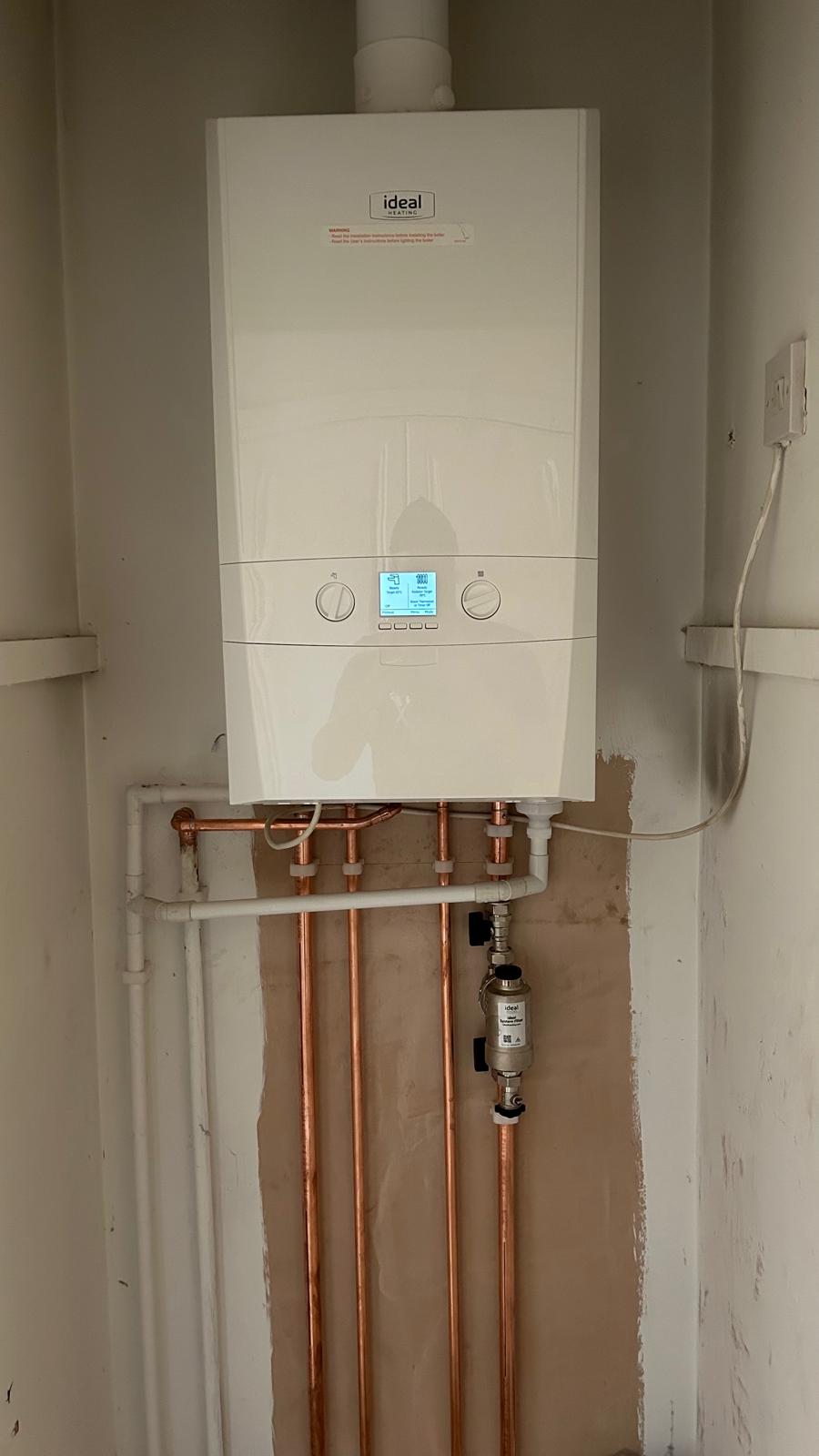 Image of new boiler fitted