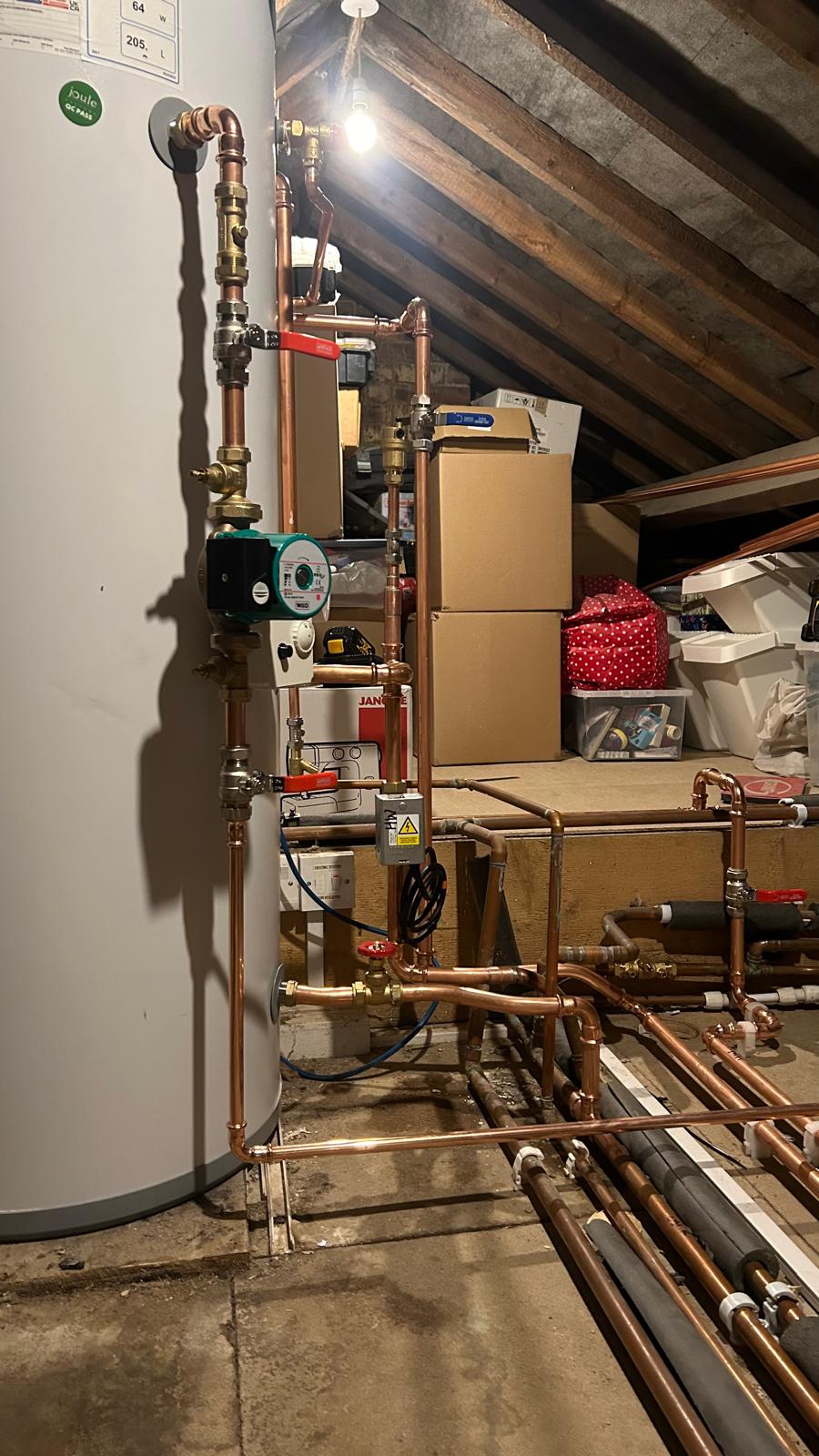 Example plumbing work